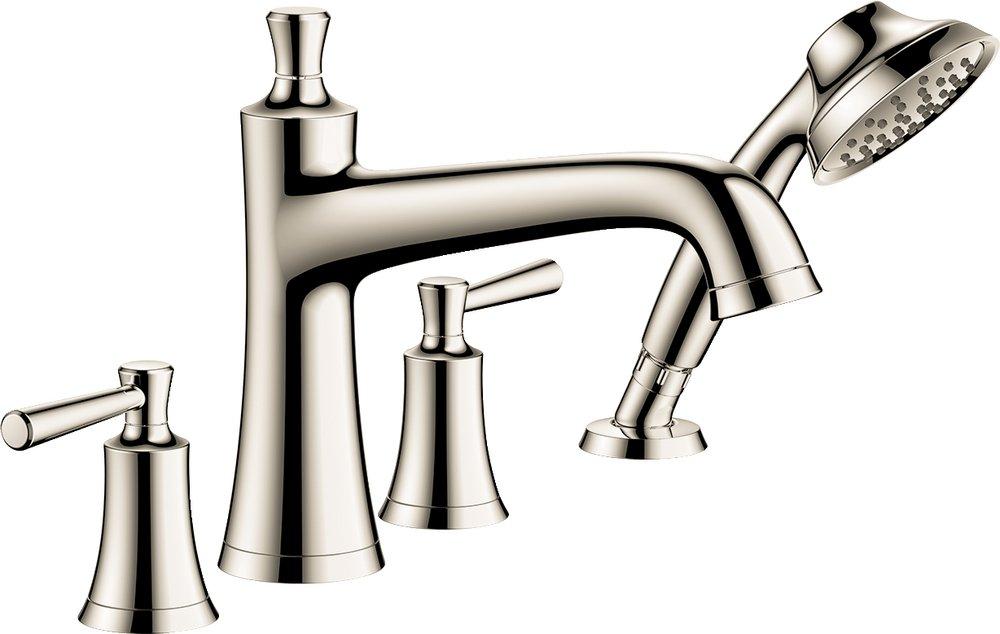 Hansgrohe Polished Nickel Two Handle Roman Tub Faucet with Trim 