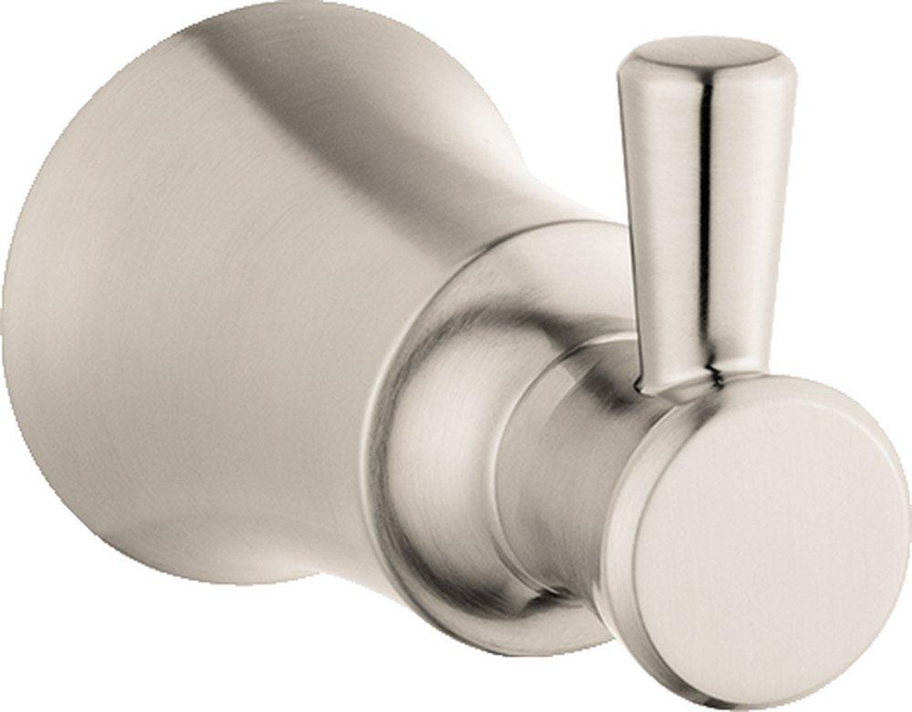 Hansgrohe Brushed Nickel 1-Hook Robe Hook 