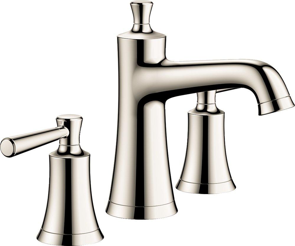 Hansgrohe Polished Nickel Two Handle Widespread Bathroom Sink Faucet Lever 