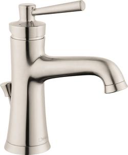 Single Handle Monoblock Bathroom Sink Faucet in Brushed Nickel