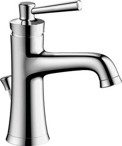 Single Handle Monoblock Bathroom Sink Faucet in Chrome