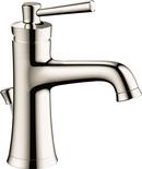 Single Handle Monoblock Bathroom Sink Faucet in Polished Nickel