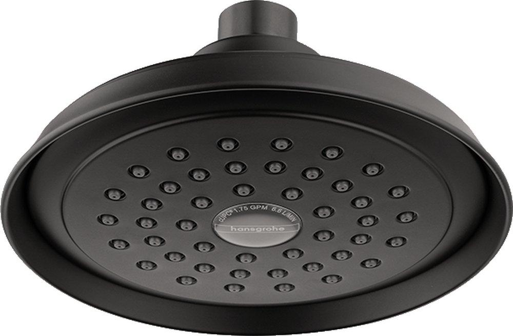 Hansgrohe Matte Black Single Function Full Showerhead 