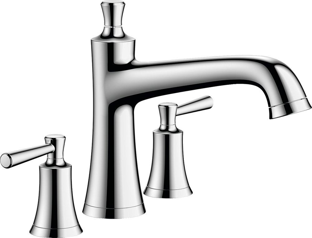 Hansgrohe Chrome Two Handle Roman Tub Faucet with Trim 