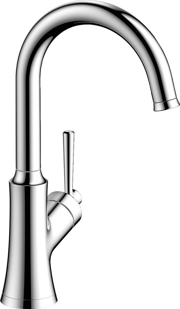 Hansgrohe Chrome Single Handle Lever Bar Faucet 