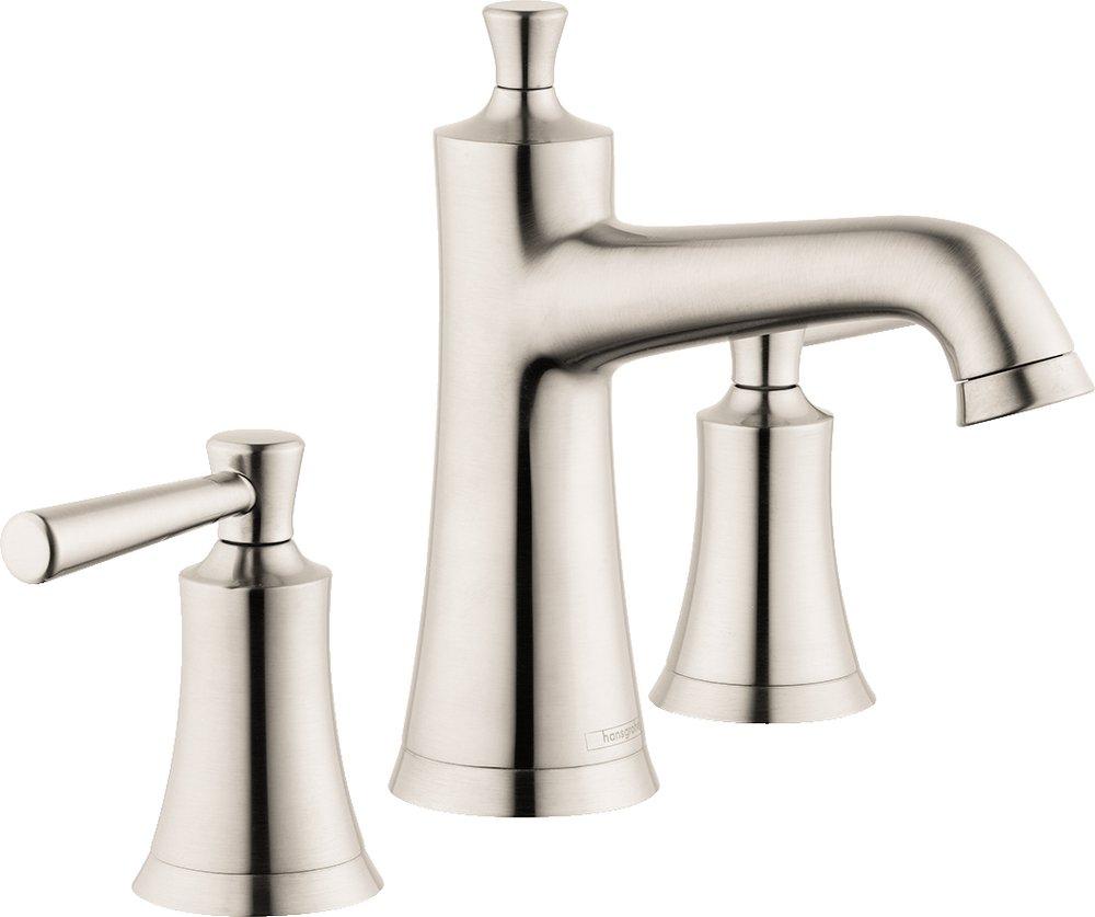 Hansgrohe Brushed Nickel Two Handle Widespread Bathroom Sink Faucet Lever 