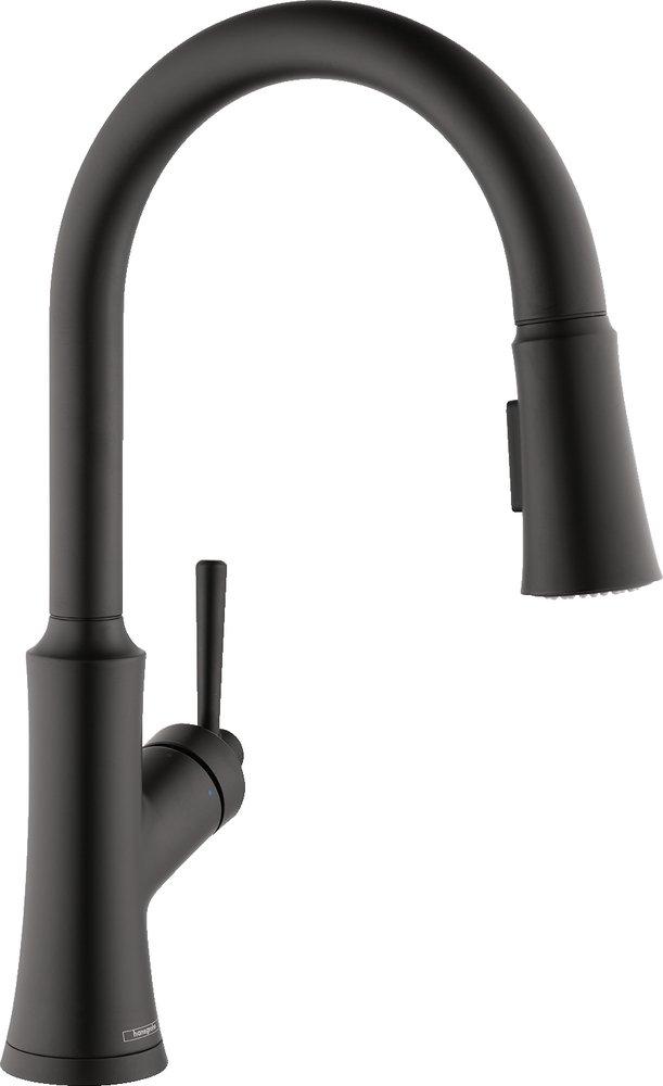 Hansgrohe Matte Black Single Handle Kitchen Faucet 