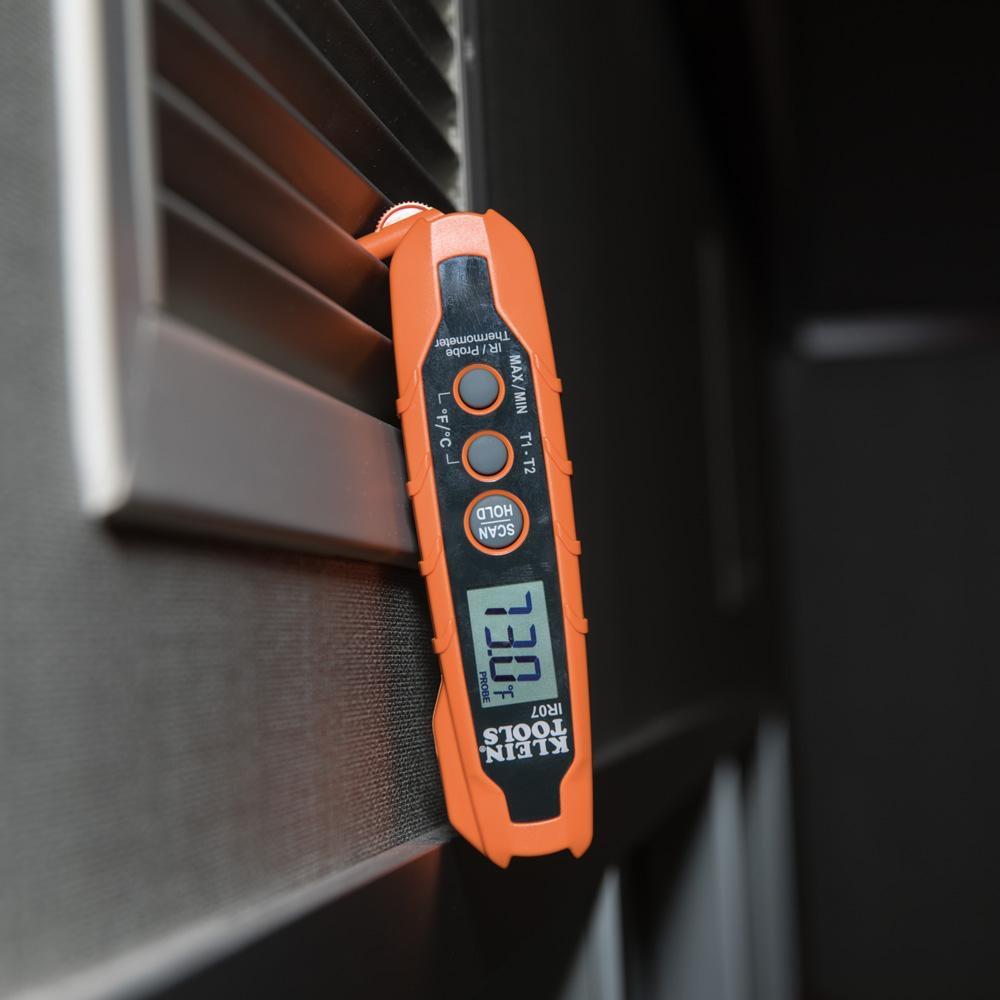 Klein Tools Orange Dual IR and Probe Thermometer 