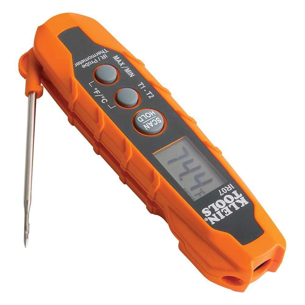Klein Tools Orange Dual IR and Probe Thermometer 