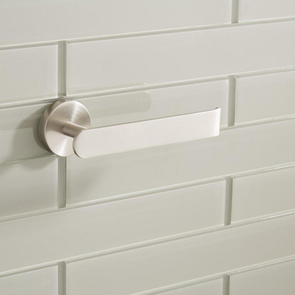 Signature Hardware Brushed Nickel Wall Toilet Tissue Holder 