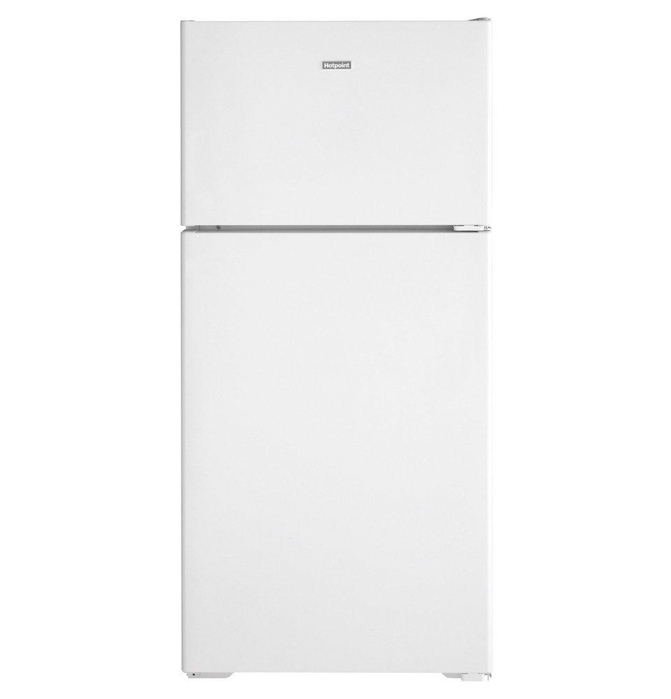 Hotpoint&reg; White 28 in. 11.58 cu. ft. Top Mount Freezer Refrigerator 