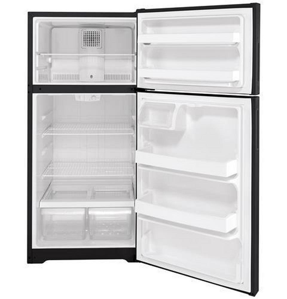 Hotpoint&reg; Black 28 in. 11.58 cu. ft. Top Mount Freezer Refrigerator 