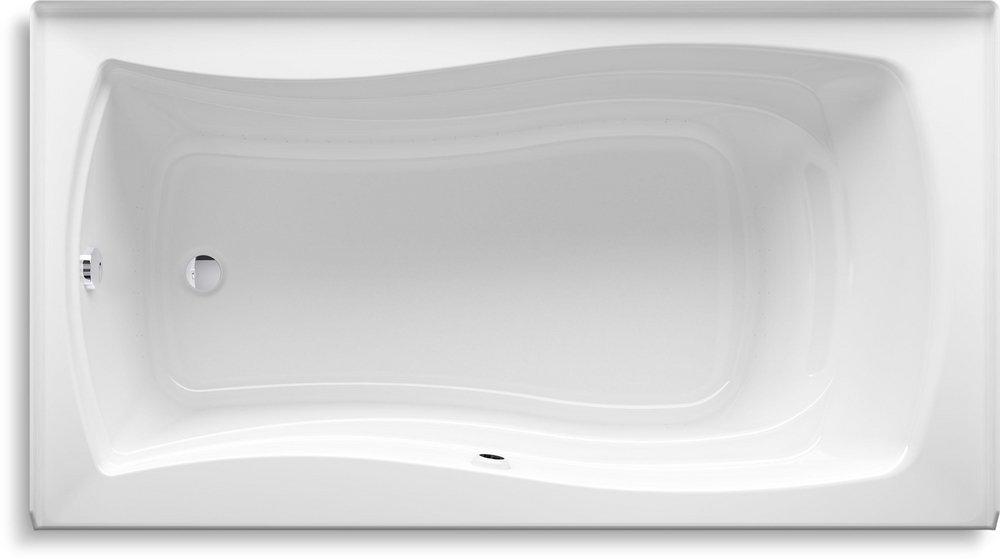 KOHLER White 66 x 35-15/16 in. Air Bath Drop-In Bathtub with Left Drain 