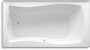 KOHLER White 66 x 35-15/16 in. Air Bath Drop-In Bathtub with Left Drain 