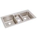 Elkay Lustertone 2-Hole 3-Bowl Self-rimming or Drop-in Kitchen Sink 