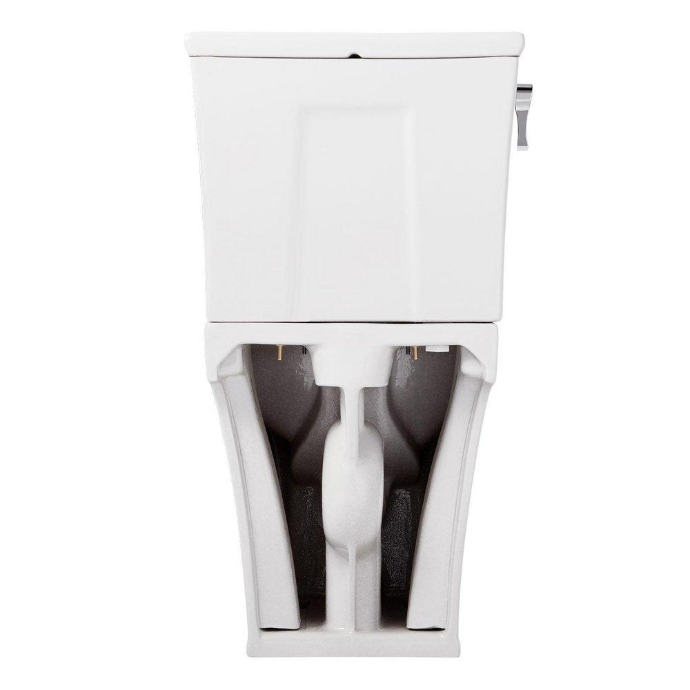 Carraway Two-Piece Skirted Elongated Toilet - ADA Compliant - White 
