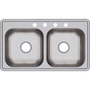 33 X 22 0 Hole Double Bowl Stainless Steel SINK 