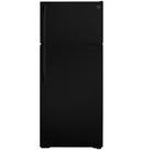 GE® Black 28 in. 13.49 cu. ft. Top Mount Freezer Refrigerator