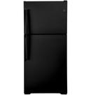 GE&reg; Black 29-3/4 in. 19.16 cu. ft. Freezer on Top Refrigerator 