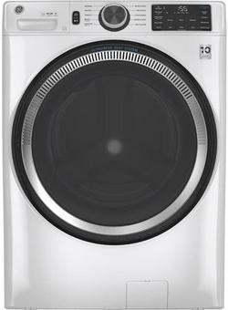 Energy Star 28"W 4.8 cu. ft. Smart Front Load Washer with Vent System, Odor Block, and Sanitize in White
