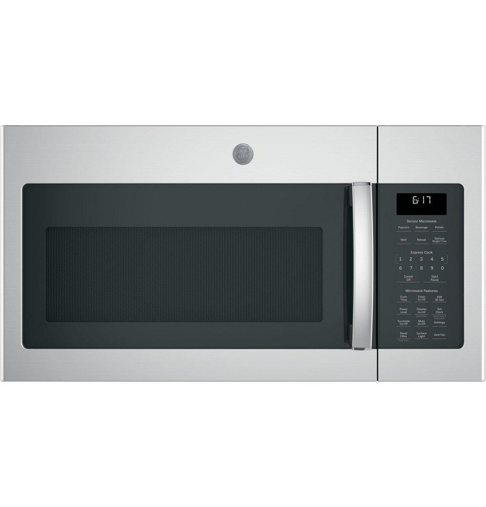 GE&reg; Fingerprint Resistant Stainless Steel 1.7 cu. ft. 1000 W External Over-the-Range Microwave 