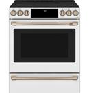 29-7/8 in. Electric 5-Burner Radiant Smoothtop Slide-in Range in Matte White