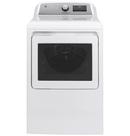 27 in. 7.4 cu. ft. Electric Dryer in White on White/Silver