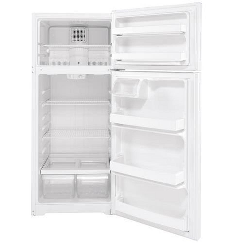 Hotpoint&reg; White 28 in. 13.49 cu. ft. Top Mount Freezer Refrigerator 