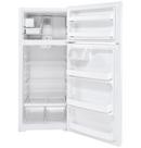 GE® White 28 in. 17.53 cu. ft. Freezer on Top Refrigerator 