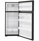 GE&reg; Black 28 in. 17.5 cu. ft. Top Mount Freezer Refrigerator 