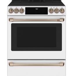 29-7/8 in. Electric 5-Burner Induction Slide-in Range in Matte White