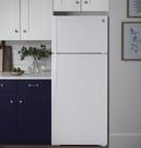 GE&reg; White 28 in. 15.6 cu. ft. Freezer on Top Refrigerator 