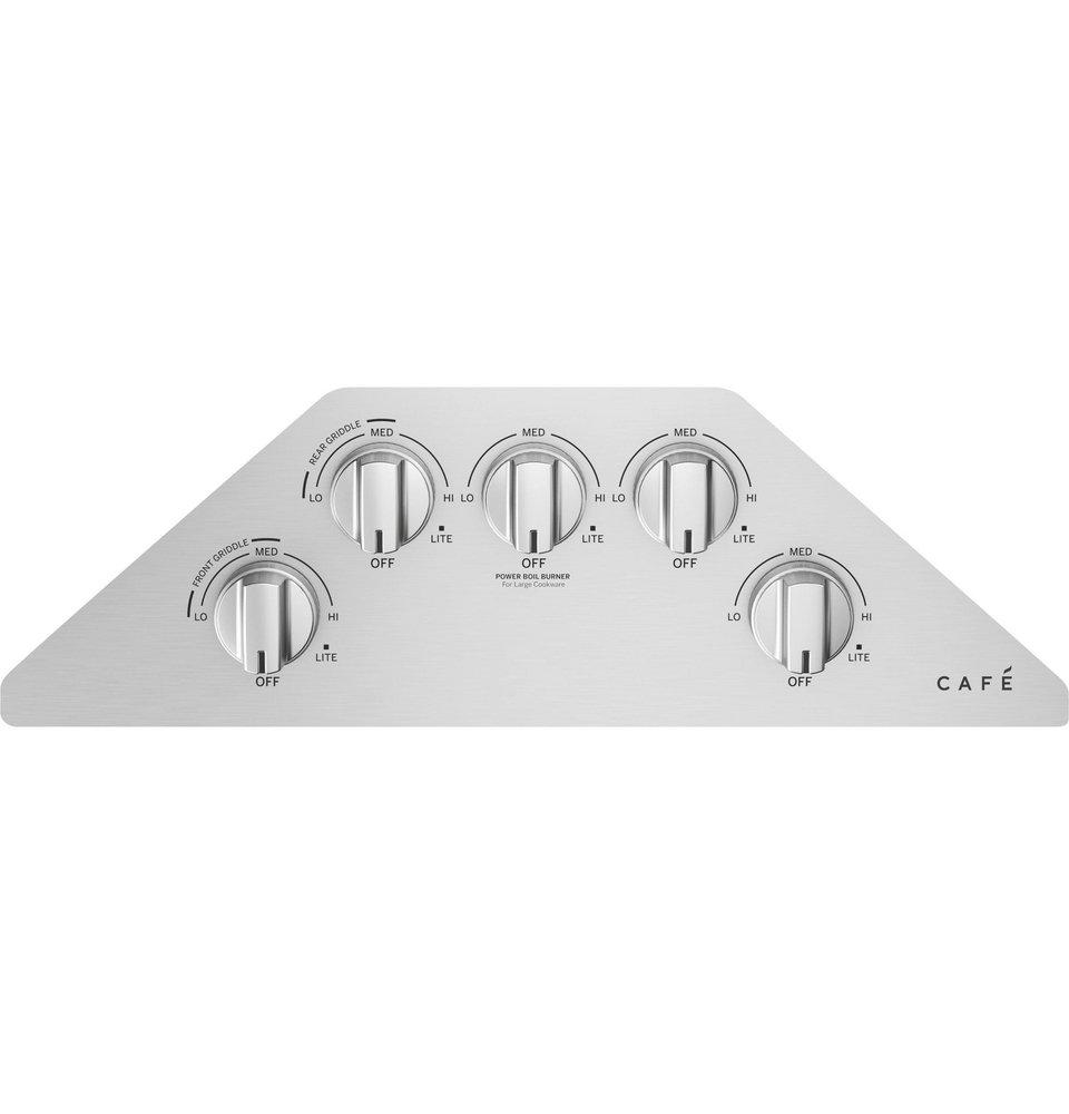 Cafe&trade; Stainless Steel/Brushed Stainless 5 Burner Sealed Cooktop 