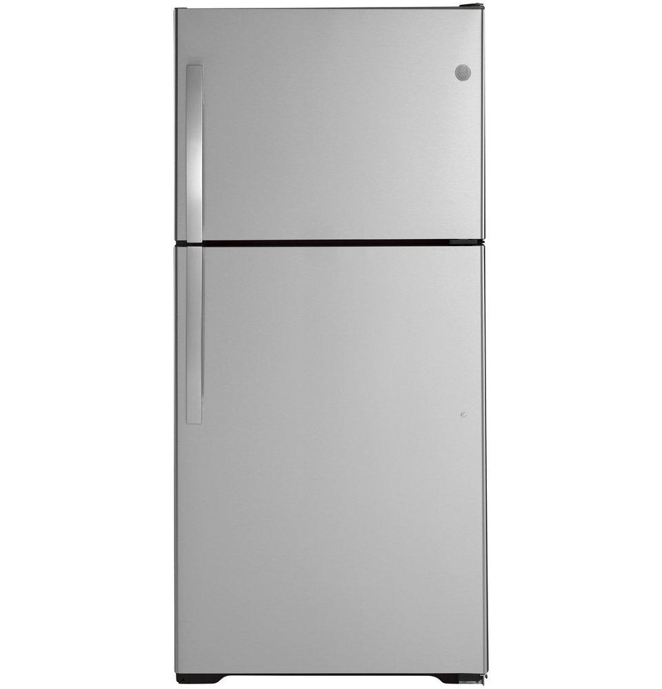 GE® Stainless Steel 29-3/4 in. 19.1 cu. ft. Freezer on Top Refrigerator 