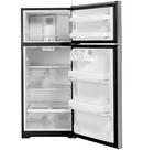 GE&reg; Stainless Steel 28 in. 16.6 cu. ft. Top Mount Freezer Refrigerator 