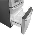 GE® Fingerprint Resistant Stainless Steel 35-5/8 in. 27.9 cu. ft. Bottom Mount Freezer and French Door Refrigerator 