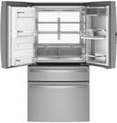 GE® Fingerprint Resistant Stainless Steel 35-5/8 in. 27.9 cu. ft. Bottom Mount Freezer and French Door Refrigerator 