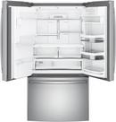 GE Profile™ Fingerprint Resistant Stainless Steel 35-3/4 in. 22.1 cu. ft. Bottom Mount Freezer,Counter Depth and French Door Refrigerator 