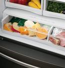 GE Profile™ Fingerprint Resistant Stainless Steel 35-3/4 in. 22.1 cu. ft. Bottom Mount Freezer,Counter Depth and French Door Refrigerator 