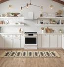 Cafe&trade; Matte White/Brushed Bronze 29-7/8 in. Gas 6-Burner Sealed Slide-in Range 