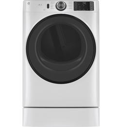 Energy Star 28"W 7.8 cu. ft. Large Capacity Smart Electric Dryer with Sanitize in White