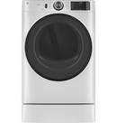 28 in. 7.8 cu. ft. Electric Dryer in White on White