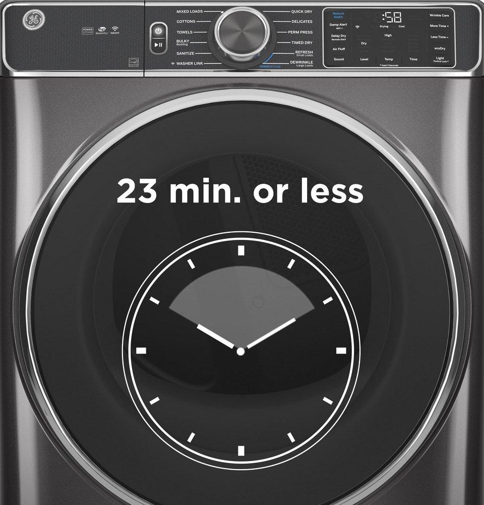 GE&reg; White 28 in. 7.8 cu. ft. Electric Dryer 