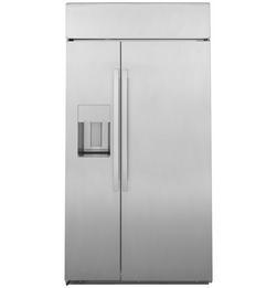 42 in. 24.5 cu. ft. Counter Depth and Side-By-Side Refrigerator in Stainless Steel