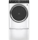 GE&reg; White Dryer Pedestal with Drawer in White 