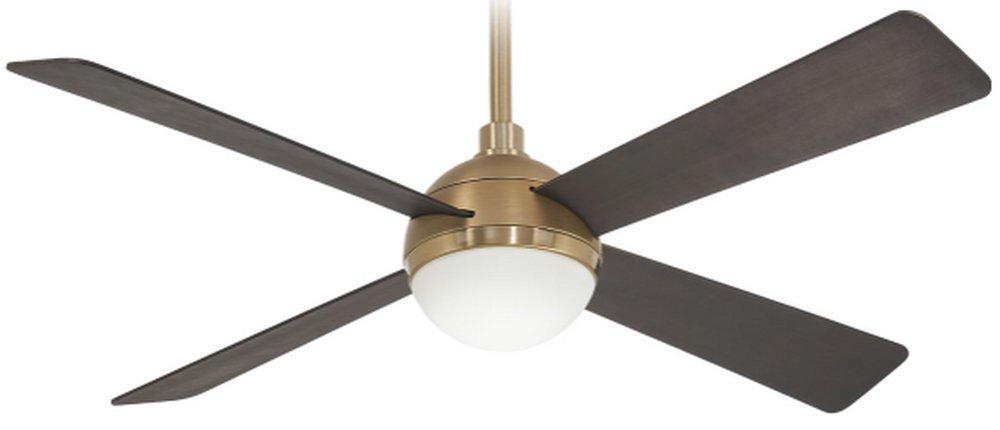 Minka Aire Brushed/Soft Brass 59.62W 1-Light 4-Blade LED Ceiling Fan 