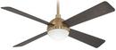 Minka Aire Brushed/Soft Brass 59.62W 1-Light 4-Blade LED Ceiling Fan 