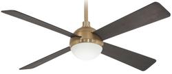 54 in. 4-Blade Indoor Ceiling Fan in Brushed/Soft Brass