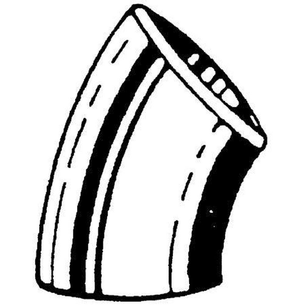 Butt Weld Schedule 40 304L Stainless Steel Long Radius 45 Degree Elbow 