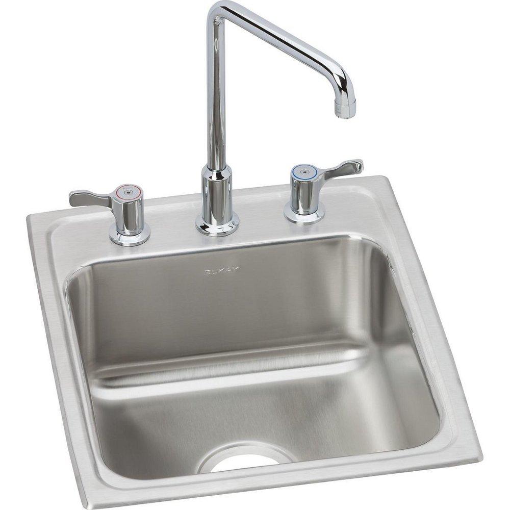 Elkay Lustrous Satin Drop-in Bathroom Sink 